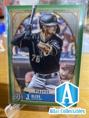 2021 Topps Gypsy Queen Jared Oliva Green Parallel Rookie RC #138 Pirates